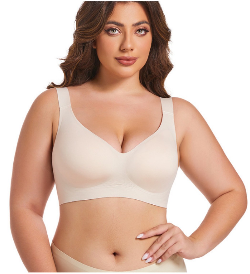 Smooth V Bras for Women No Underwire Seamless Plunge Bralettes